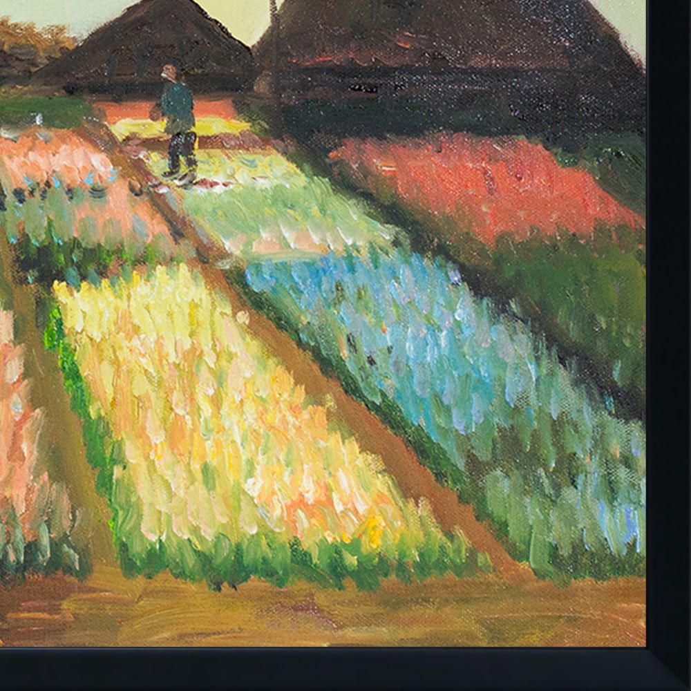 Bulb Fields, 1883 Pre-framed - Studio Black Wood Frame 20"X24"