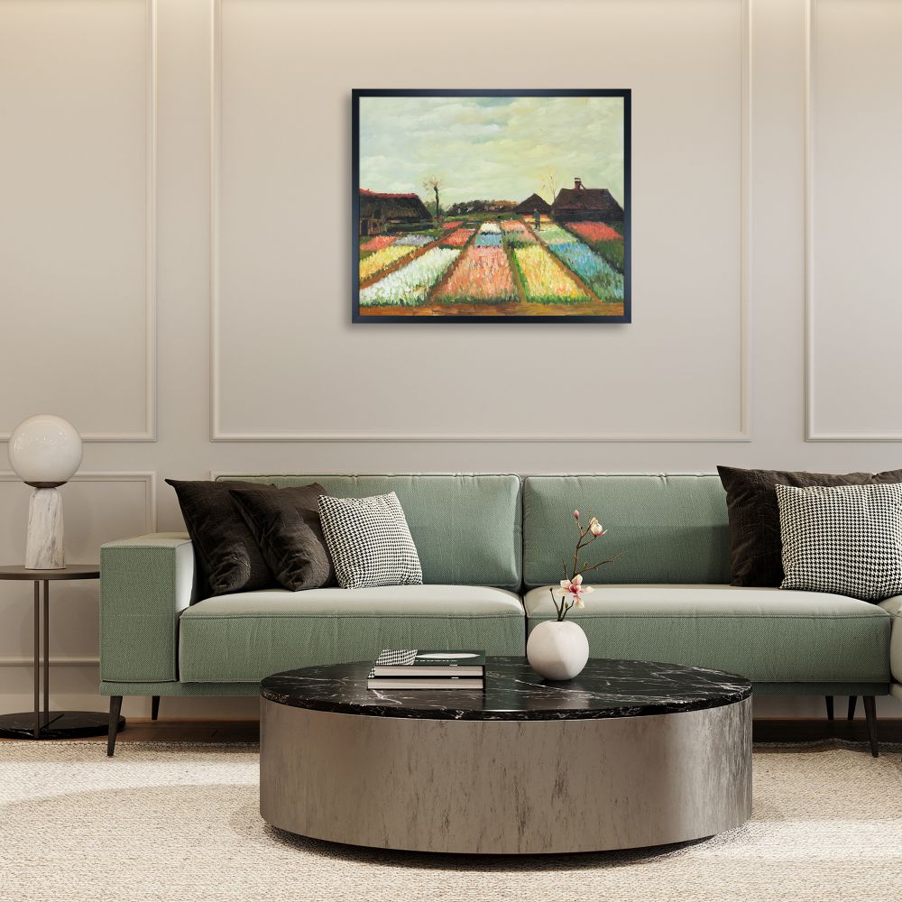 Bulb Fields, 1883 Pre-framed - Studio Black Wood Frame 20"X24"