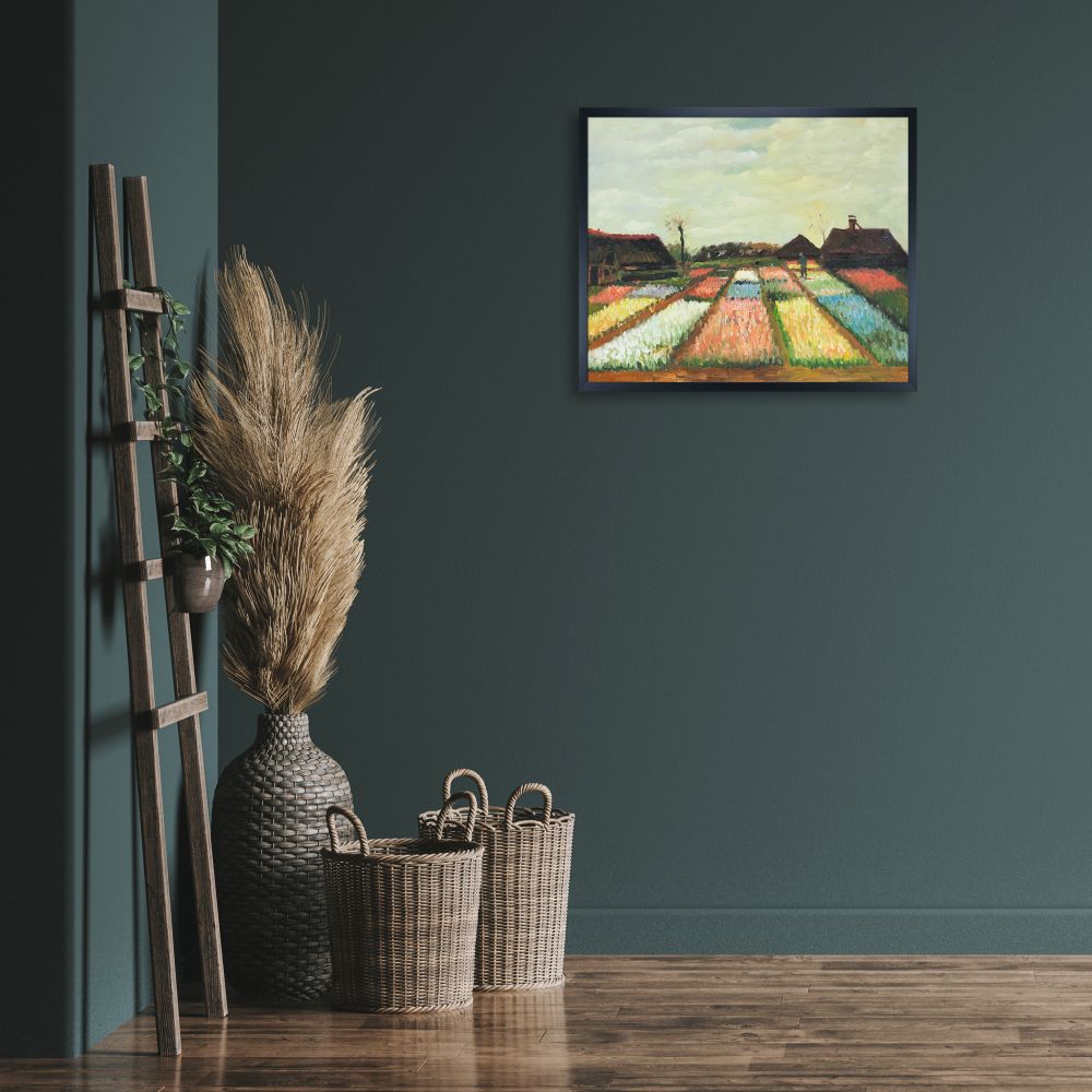 Bulb Fields, 1883 Pre-framed - Studio Black Wood Frame 20"X24"