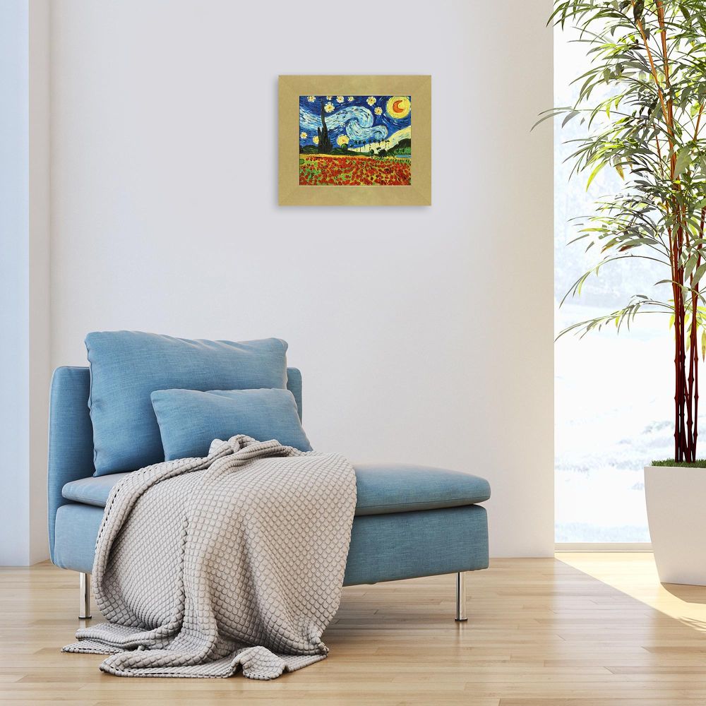 Starry Poppies Collage