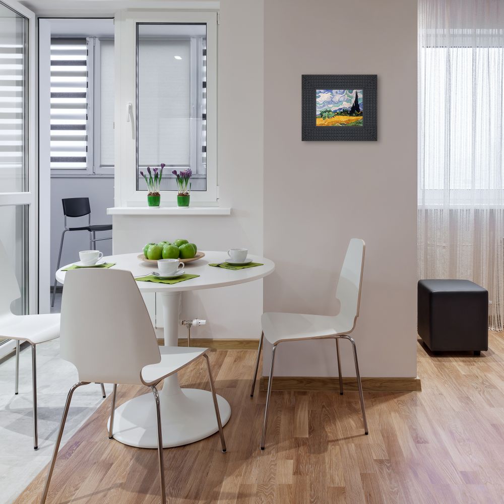 Wheat Field with Cypresses