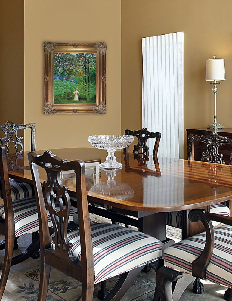 Woman Walking in an Exotic Forest