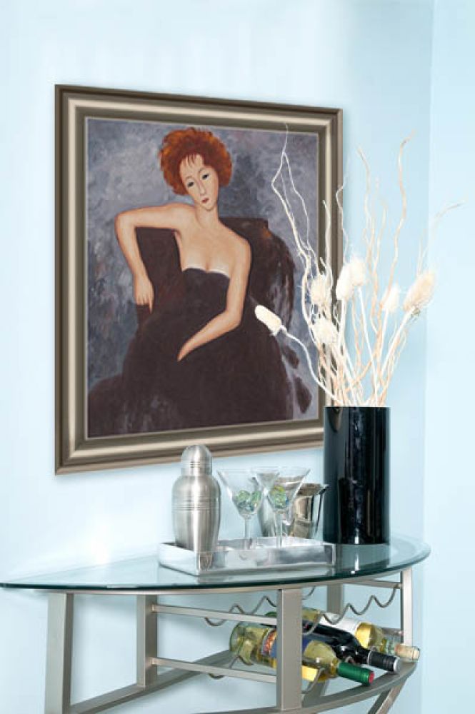 Young Redhead in an Evening Dress, 1918