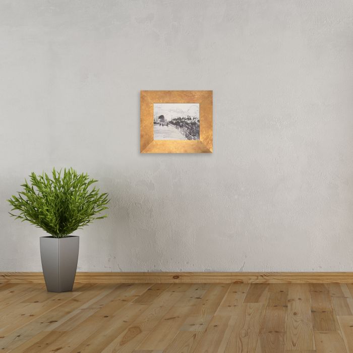 The Races Pre-framed - Florentine Gold Frame 8"X10"