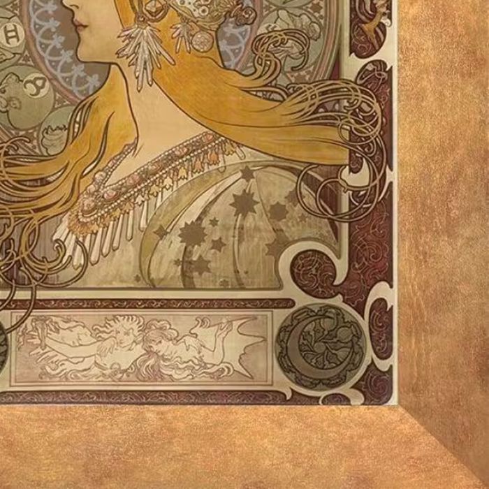 Zodiac Pre-framed - Florentine Gold Frame 16"X20"