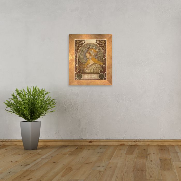 Zodiac Pre-framed - Florentine Gold Frame 16"X20"