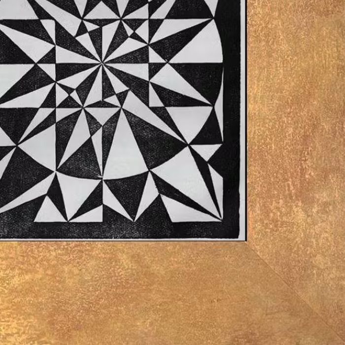 Flor de Pascua - Beautiful Pre-framed - Florentine Gold Frame 8"X10"