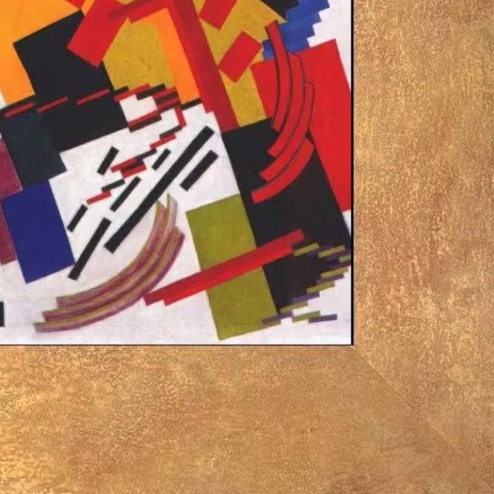 Non-objective Composition Pre-framed - Florentine Gold Frame 8"X10"