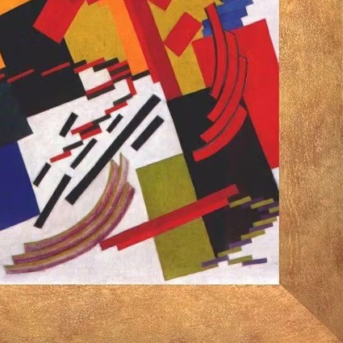 Non-objective Composition Pre-framed - Florentine Gold Frame 16"X20"