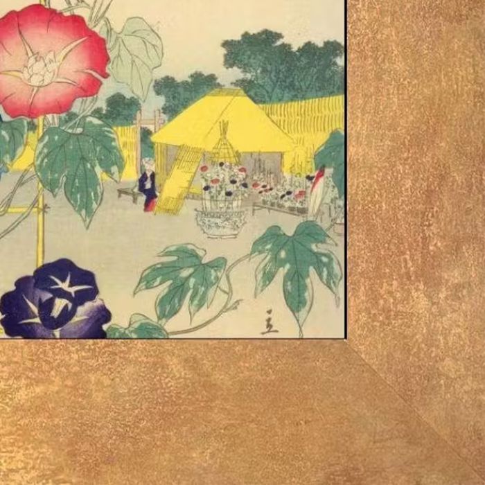 Morning Glory Pre-framed - Florentine Gold Frame 8"X10"