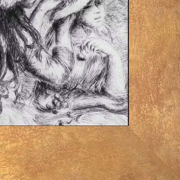 The Hat Pinned Pre-framed - Florentine Gold Frame 8"X10"