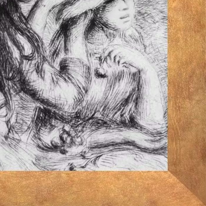 The Hat Pinned Pre-framed - Florentine Gold Frame 16"X20"