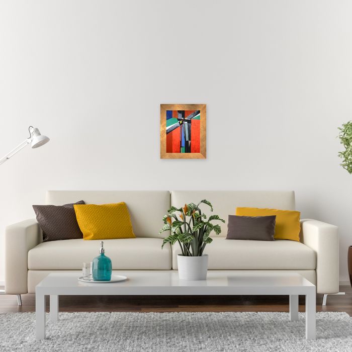 Untitled NO 6 Pre-framed - Florentine Gold Frame 16"X20"