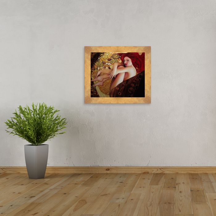 Daphne Pre-framed - Florentine Gold Frame 20"X24"