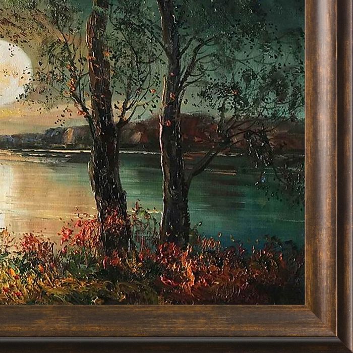 Moon Reproduction Pre-Framed - Modena Vintage 24" X 36"