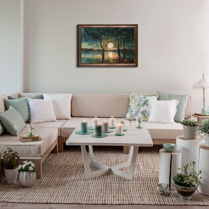 Moon Reproduction Pre-Framed - Modena Vintage 24" X 36"