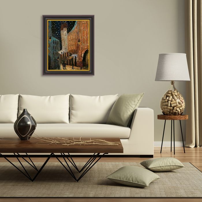 Old Town Reproduction Pre-framed - Opulent Frame 20"X24"