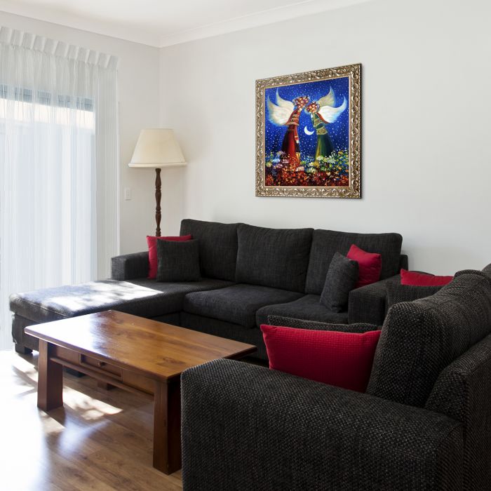 Angels Pre-Framed - Rococo Silver 20"X24"