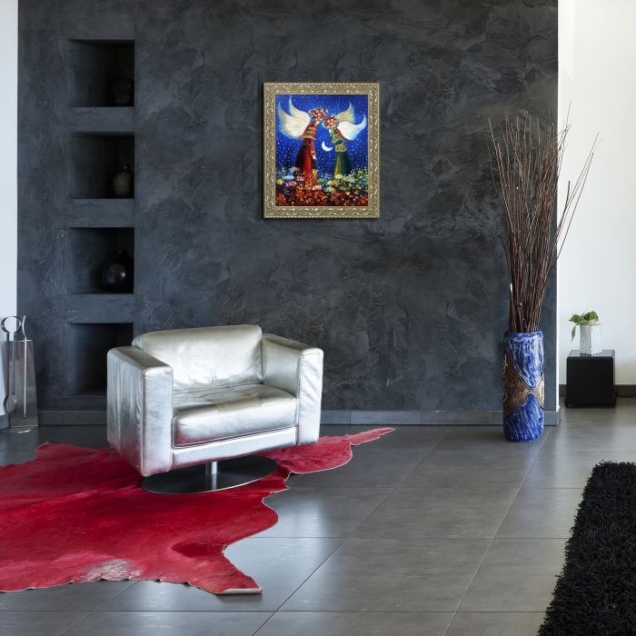 Angels Pre-Framed - Rococo Silver 20"X24"