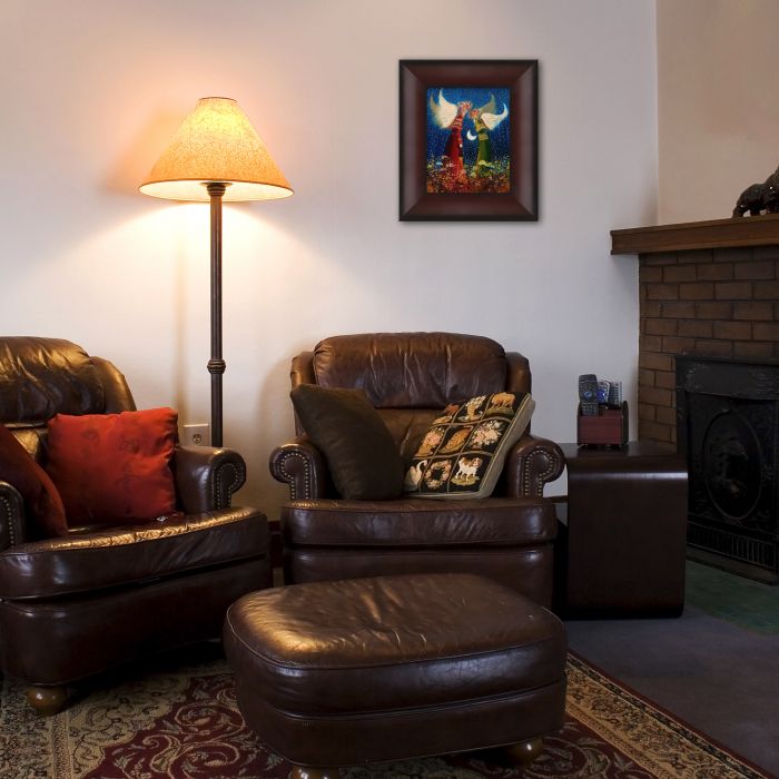 Angels by Justyna Kopania Pre-Framed Canvas Print - Oxblood Scoop 8