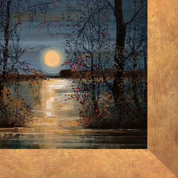 Moon (Autumn) Pre-framed - Florentine Gold Frame 16"X20"