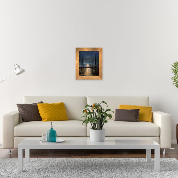 Moon (Autumn) Pre-framed - Florentine Gold Frame 16"X20"