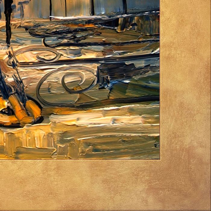 Night Pre-framed - Florentine Gold Frame 20"X24"