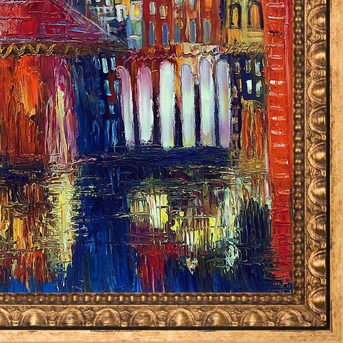 Moon (Venice) II Reproduction Pre-Framed - Versailles Gold Frame 20" X 24"