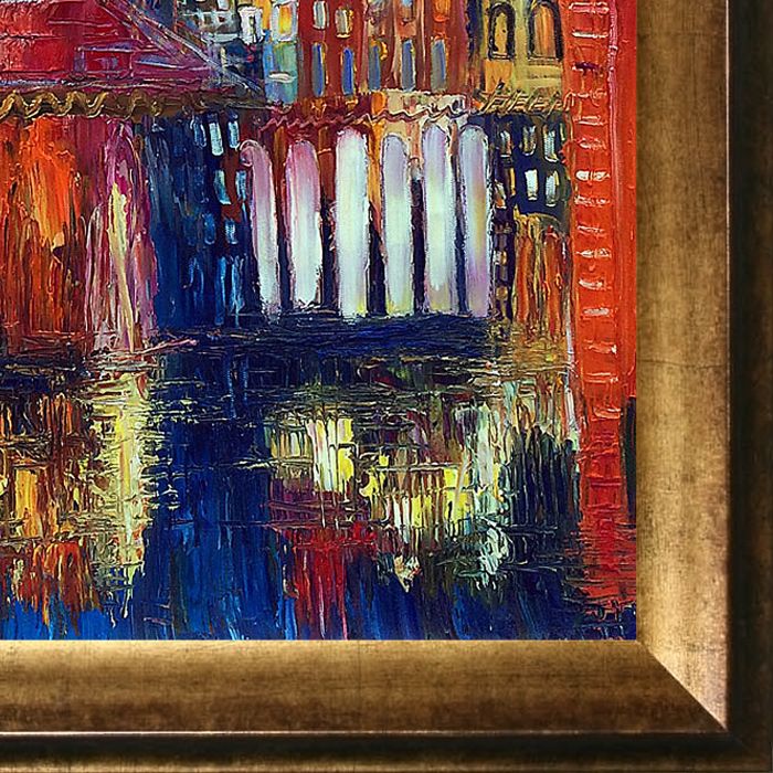 Moon (Venice) II Reproduction Pre-Framed - Athenian Gold Frame 20"X24"