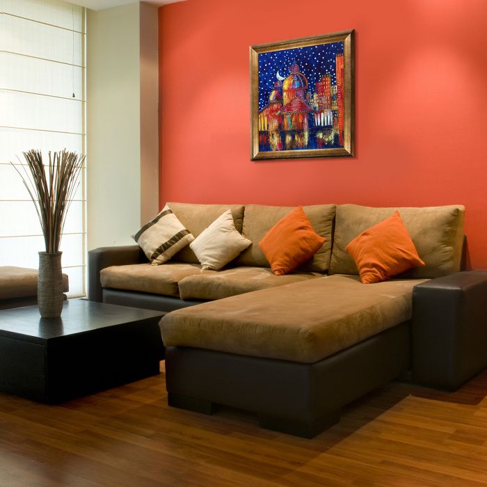 Moon (Venice) II Reproduction Pre-Framed - Athenian Gold Frame 20"X24"