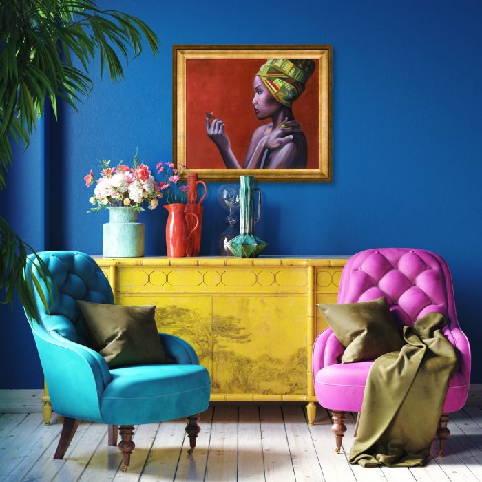 Southern Butterfly - Athenian Gold Frame 20"X24"