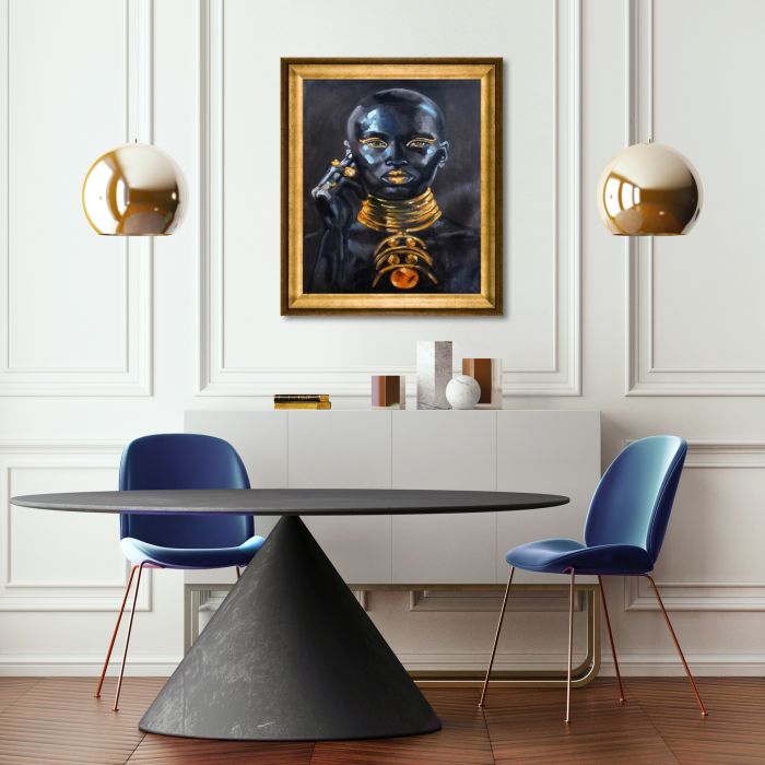 In Gold Reproduction Pre-framed - Athenian Gold Frame 20"X24"