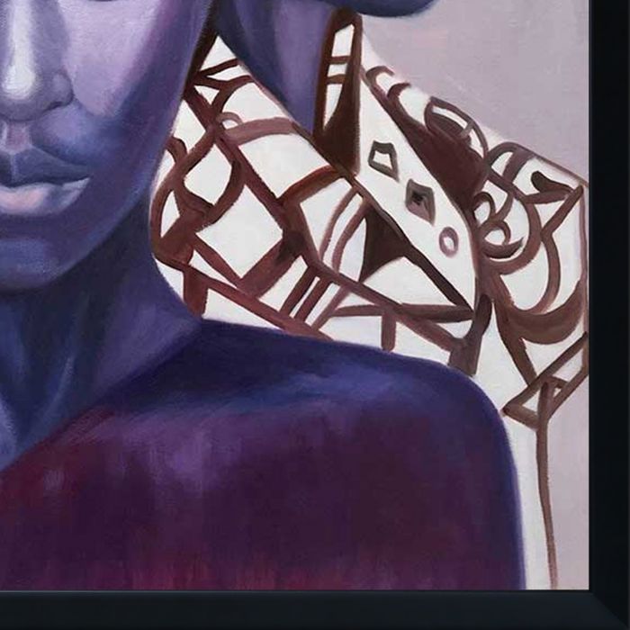 Phenomenal Woman Reproduction Pre-framed - Studio Black Wood Frame 20"X24"