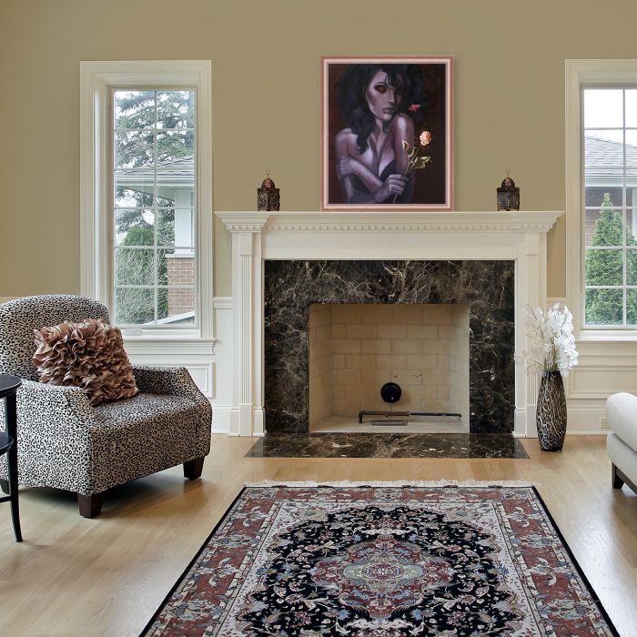 Secrets of the Night Reproduction Pre-Framed - Rose Gold Classico Frame 20" X 24"