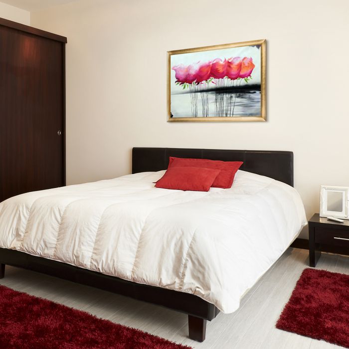 A Touch of Color Reproduction Pre-Framed - Gold Luminoso Frame 24" x 36"