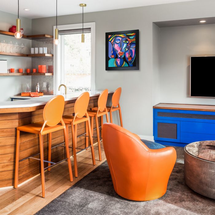 Picasso by Nora II Reproduction Pre-framed - New Age Black Frame 20"X24"