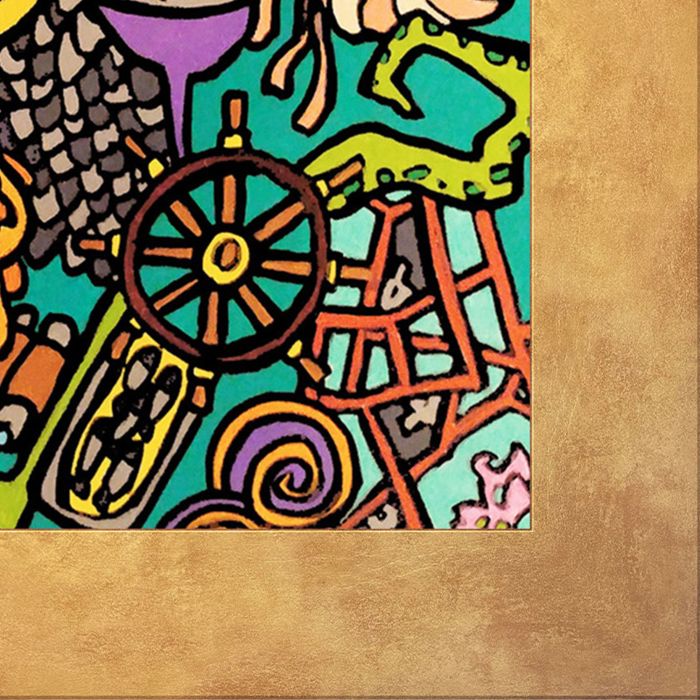 Crozon Pre-framed - Florentine Gold Frame 20"X24"