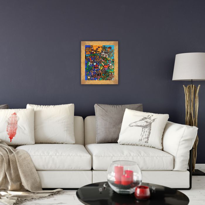 Crozon Pre-framed - Florentine Gold Frame 20"X24"