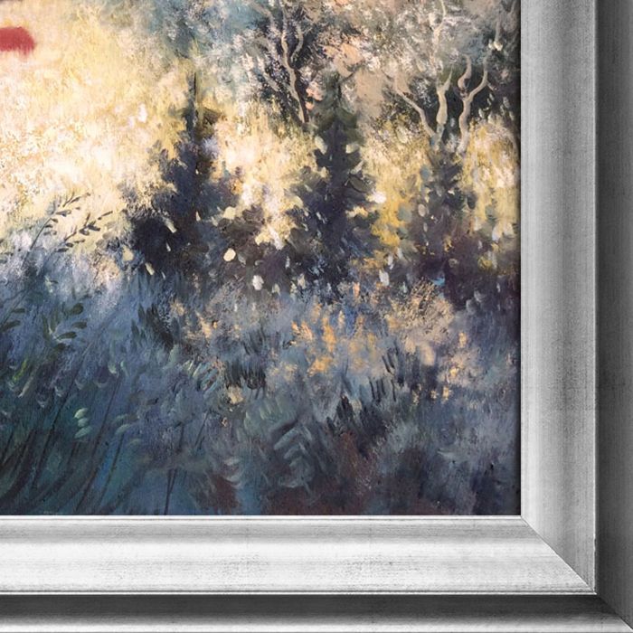 September Morning Reproduction Pre-framed - Athenian Silver Frame 20"X24"