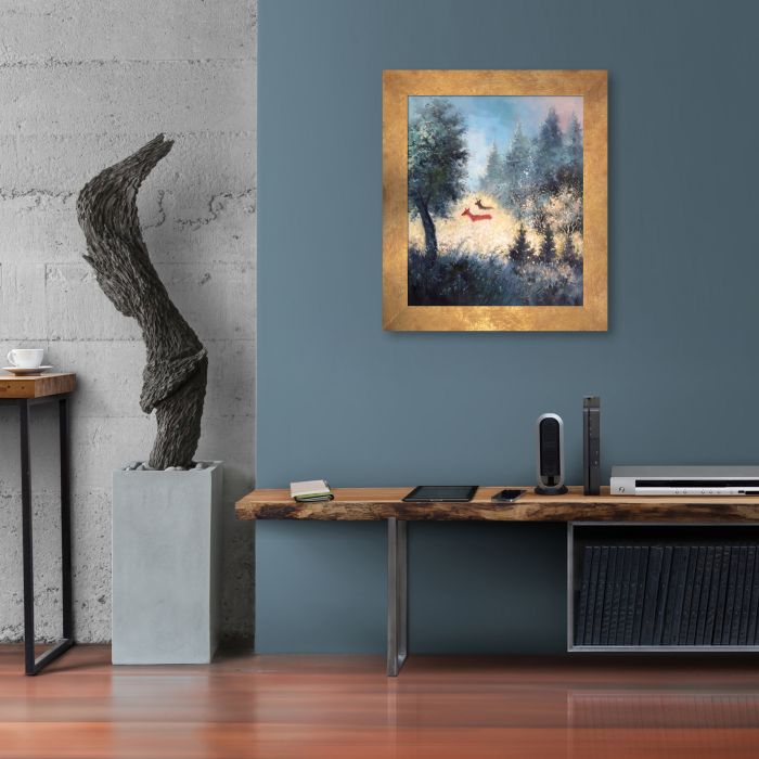 September Morning Reproduction Pre-framed - Florentine Gold Frame 20"X24"