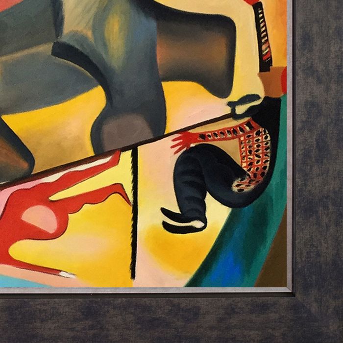 The Elephant Pre-Framed - Suede Premier Frame 20"X24"