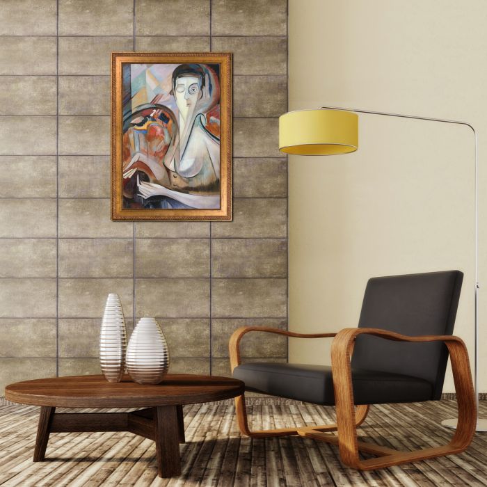 Self Portrait Pre-Framed - Versailles Gold King Frame 24" X 36"