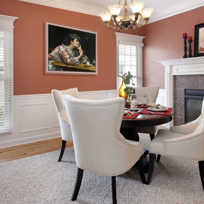 Into the Blue (Dans le bleu) Pre-framed - Rose Gold Classico Frame 20" X 24"