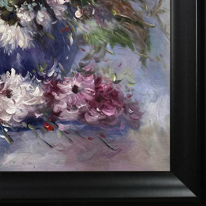 Impressionistic Flowers - Black Matte Frame 20"X24"