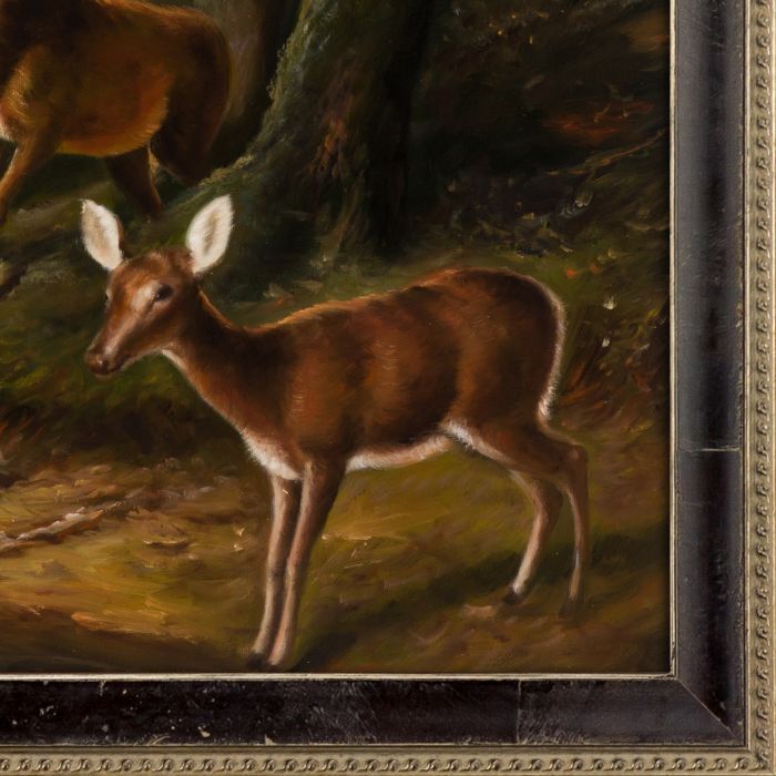 The Forest - Adirondacks Pre-Framed - Hermitage Cabernet Scooped Frame 20X24