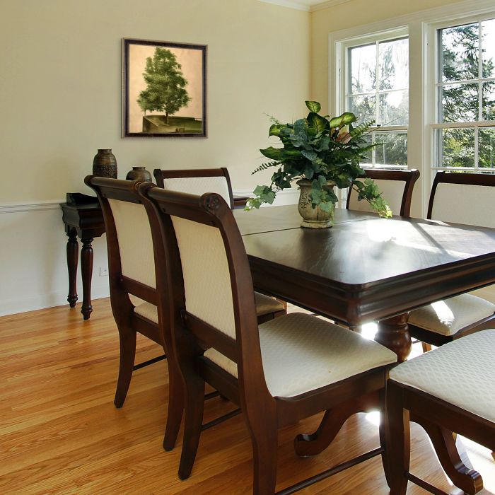 Linden Tree on a Bastion Pre-Framed - Hermitage Cabernet Scooped Frame 20X24