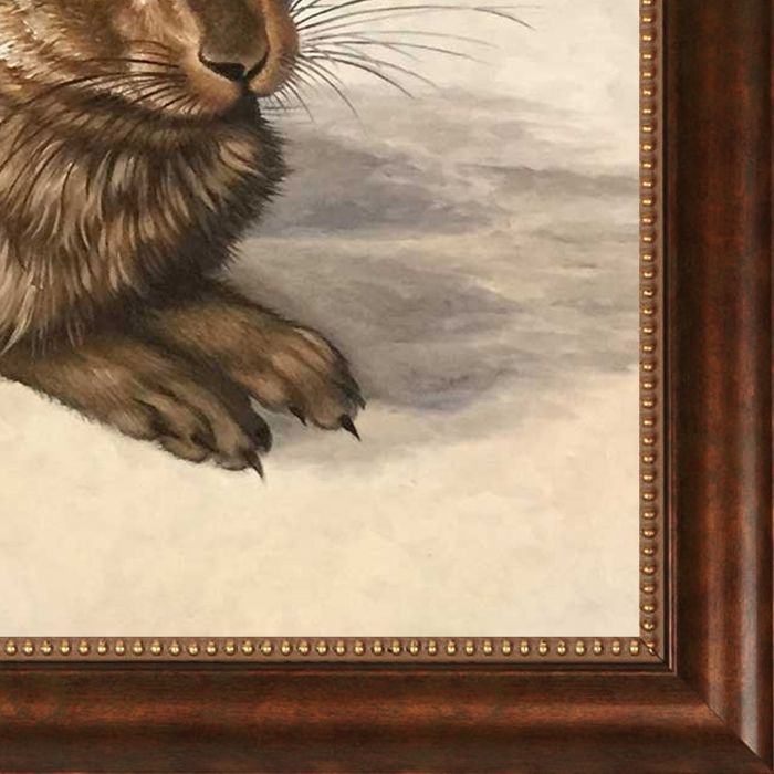 Young Hare Pre-Framed - Verona Cafe Frame 24"X24"