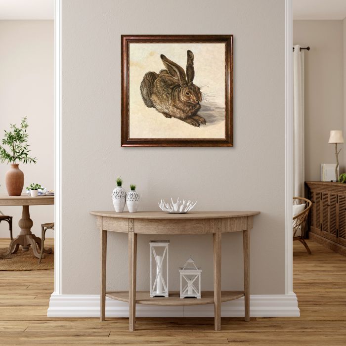 Young Hare Pre-Framed - Verona Cafe Frame 24"X24"