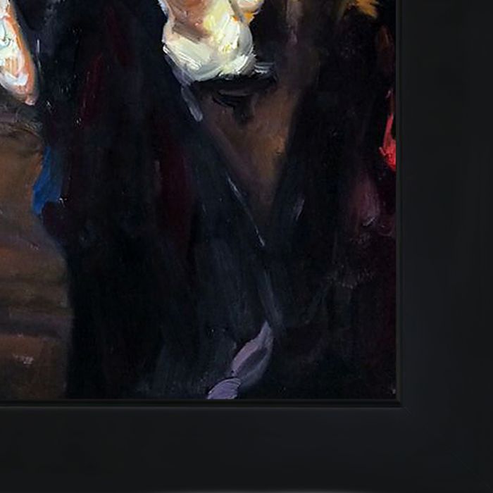 Le Bal au Moulin-Rouge Pre-Framed - New Age Black Frame 20"X24"