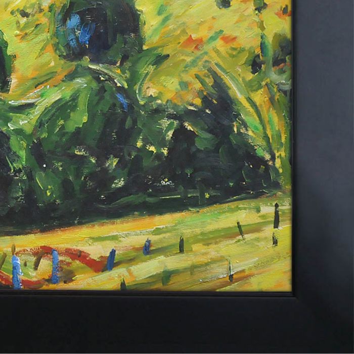 Fauve Landscape with Rolling Hills, 1914 Pre-Framed - New Age Black Frame 24"X36"